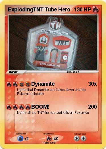 Pokemon ExplodingTNT Tube Hero