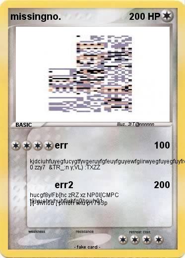Pokemon missingno.