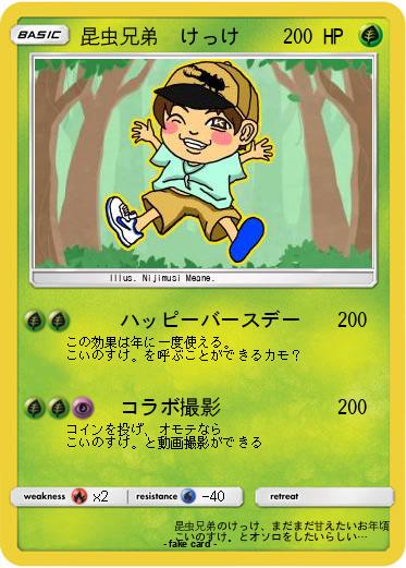 Pokemon 昆虫兄弟　けっけ