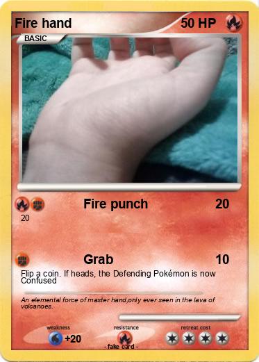 Pokemon Fire hand