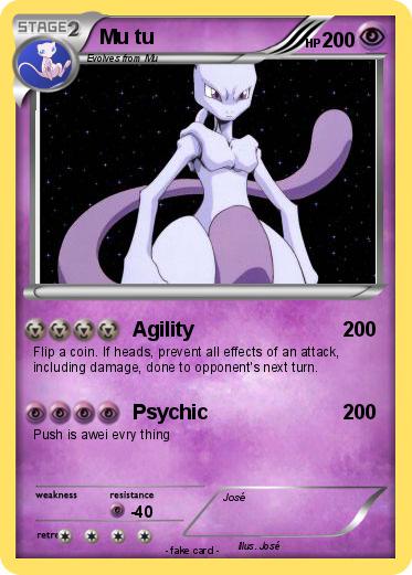 Pokémon Mu tu - Agility - My Pokemon Card