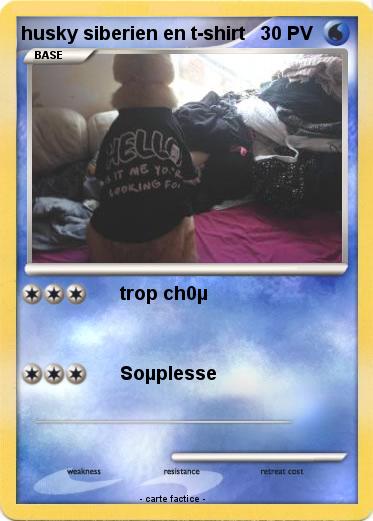 Pokemon husky siberien en t-shirt