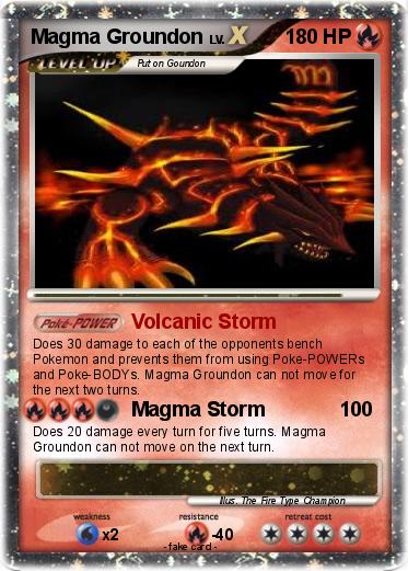 Pokemon Magma Groundon