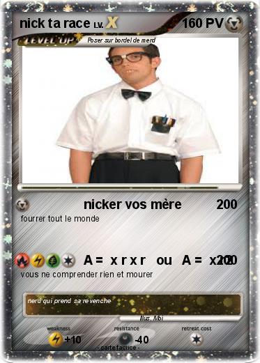 Pokemon nick ta race