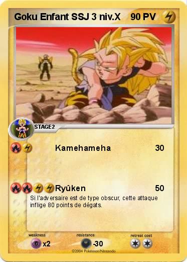 Pokemon Goku Enfant SSJ 3 niv.X