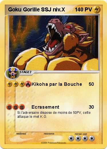 Pokemon Goku Gorille SSJ niv.X