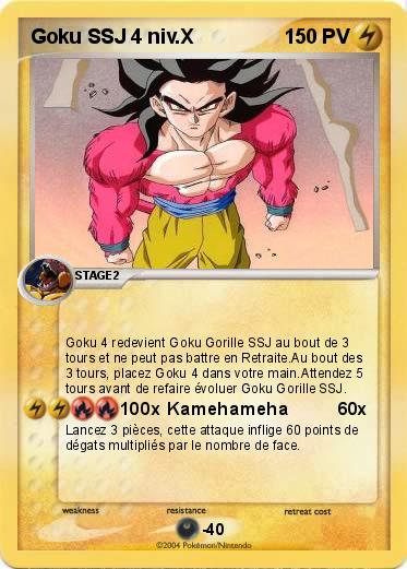 Pokemon Goku SSJ 4 niv.X