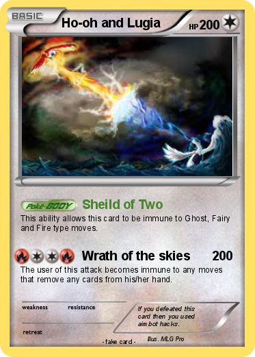Pokemon Ho-oh and Lugia