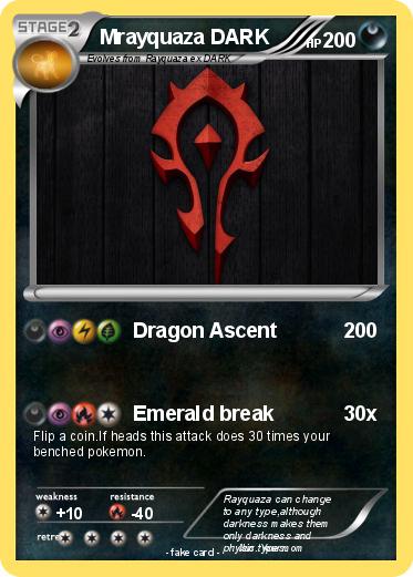 Pokemon Mrayquaza DARK