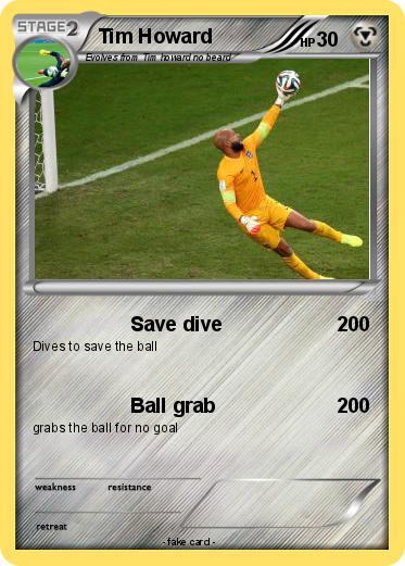 Pokemon Tim Howard