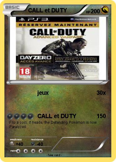 Pokemon CALL et DUTY