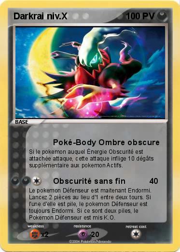 Pokemon Darkrai niv.X