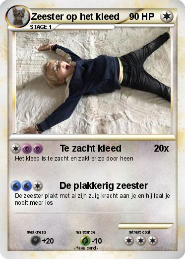 Pokemon Zeester op het kleed