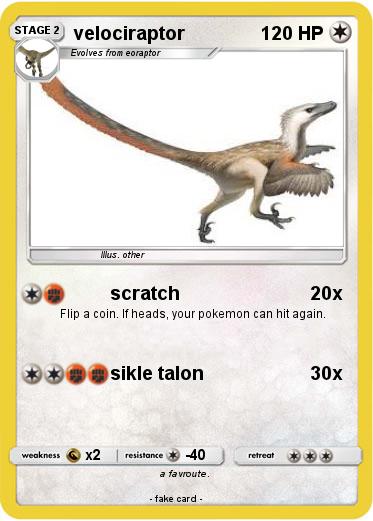 Pokemon velociraptor
