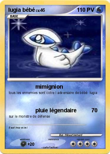 Pokemon lugia bébé