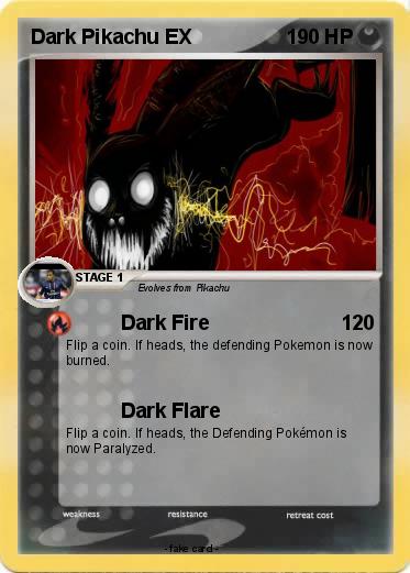 Pokemon Dark Pikachu EX