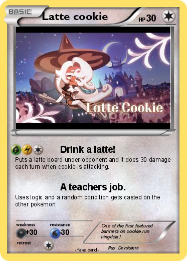 Pokemon Latte cookie