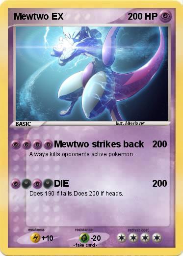 Pokemon Mewtwo EX