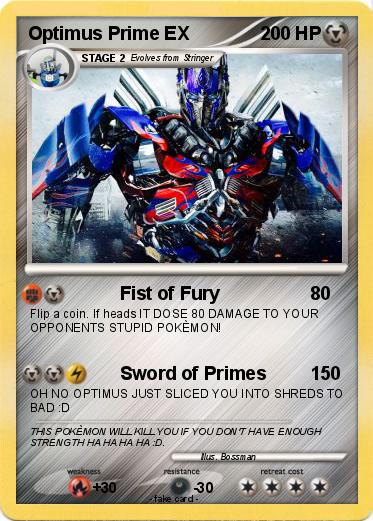Pokemon Optimus Prime EX