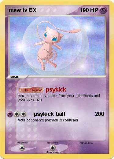 Pokemon mew lv EX