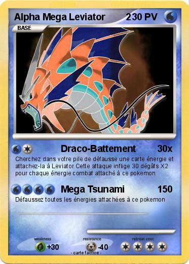 Pokemon Alpha Mega Leviator        2