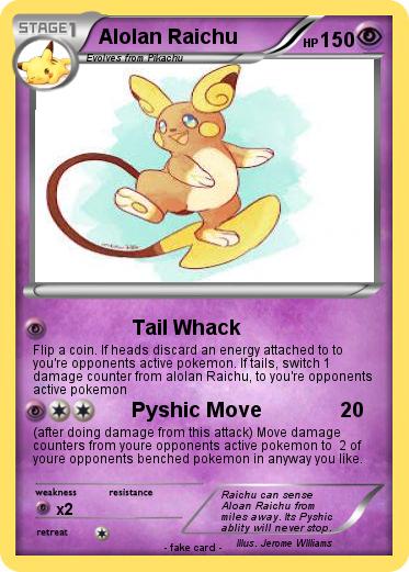 Pokemon Alolan Raichu
