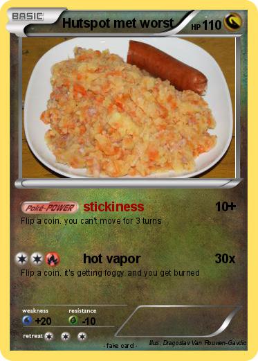 Pokemon Hutspot met worst