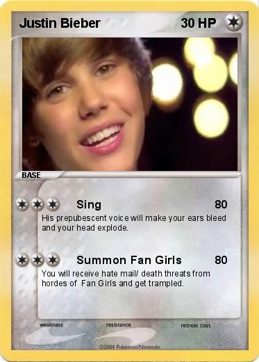 Pokemon Justin Bieber
