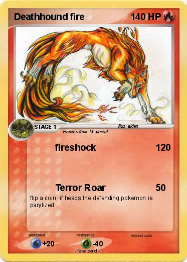 Pokemon Deathhound fire