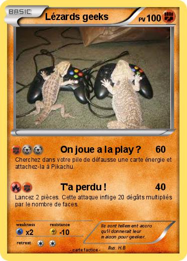 Pokemon Lézards geeks