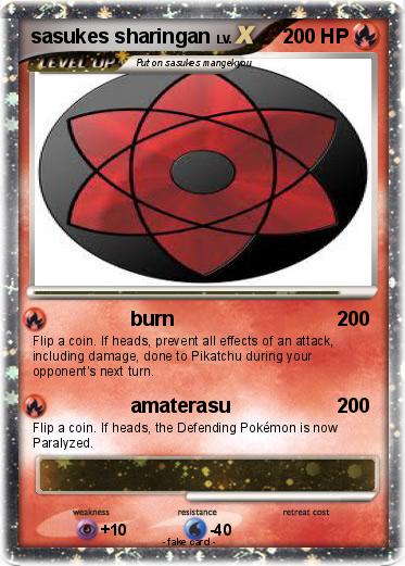 Pokemon sasukes sharingan