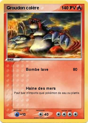 Pokemon Groudon colère