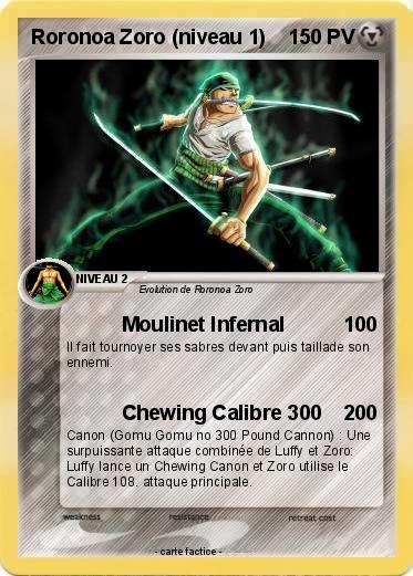 Pokemon Roronoa Zoro (niveau 1)