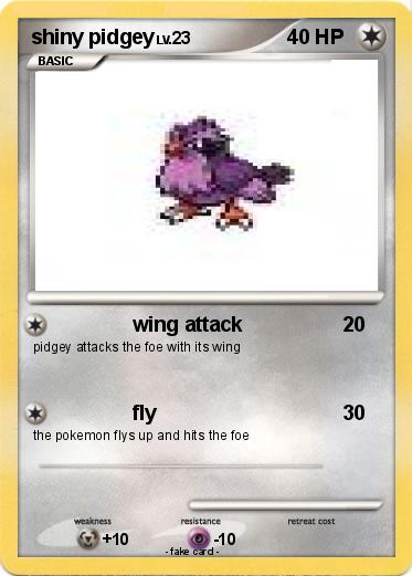 Pokemon shiny pidgey