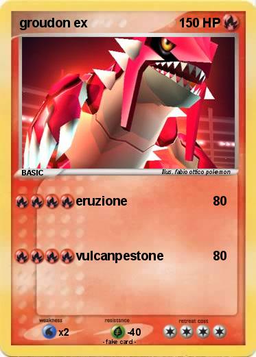 Pokemon groudon ex