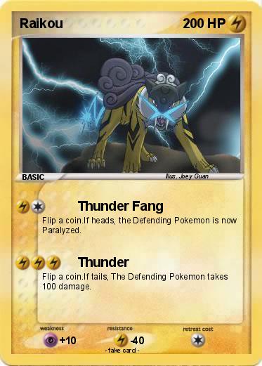 Pokemon Raikou