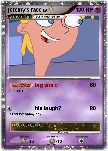 Pokemon jeremy's face