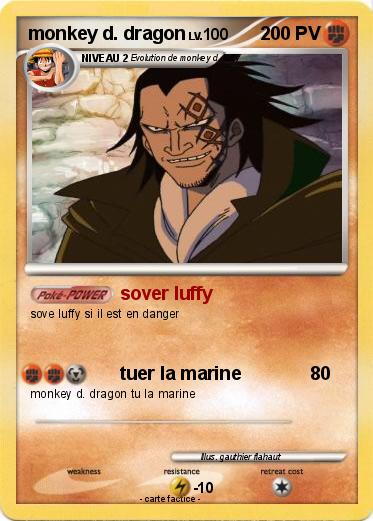 Pokemon monkey d. dragon