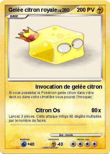Pokemon Gelée citron royale