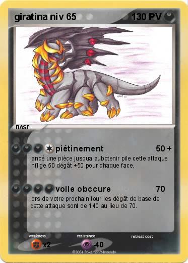 Pokemon giratina niv 65