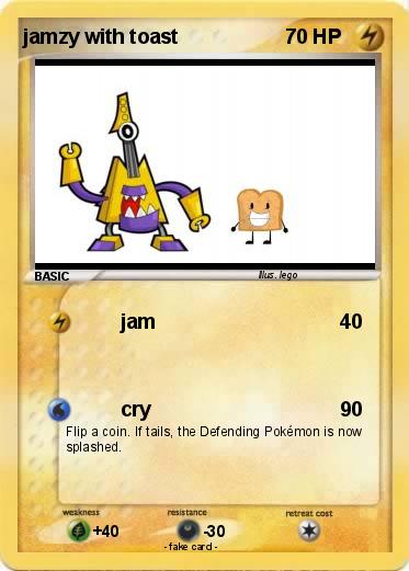 Pokemon jamzy with toast