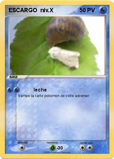 Pokemon ESCARGO  niv.X