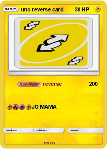 Pokemon uno reverse card