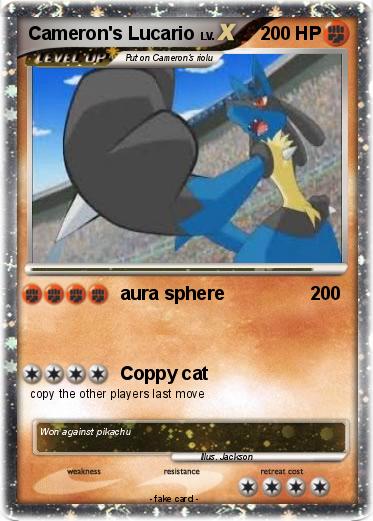 Pokemon Cameron's Lucario