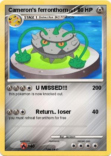 Pokemon Cameron's ferronthorn