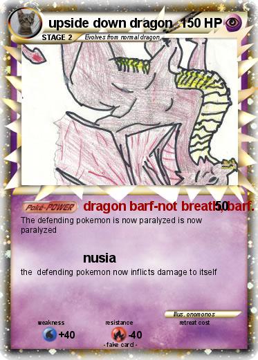 Pokemon upside down dragon