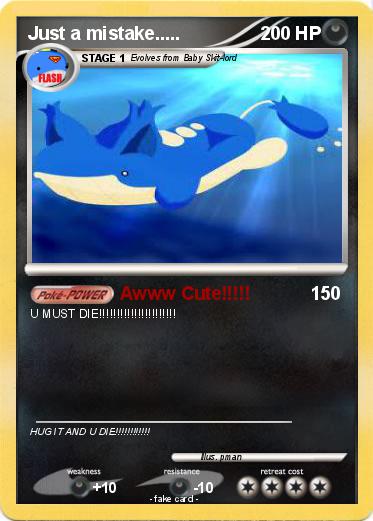 Pokemon Just a mistake.....