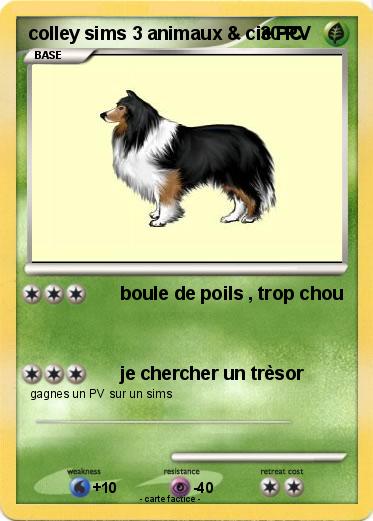 Pokemon colley sims 3 animaux & cie PC
