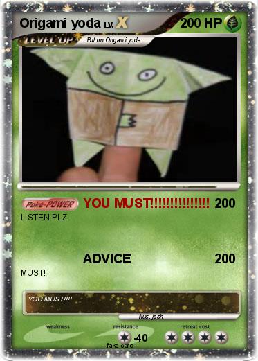 Pokemon Origami yoda