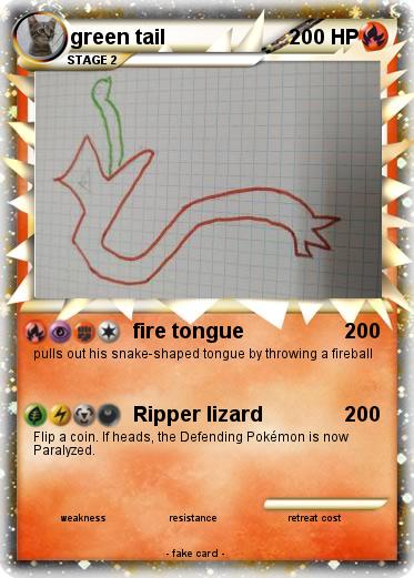 Pokemon green tail